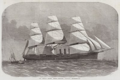 De Stoomkorvet Niagara van de Verenigde Staten door Edwin Weedon